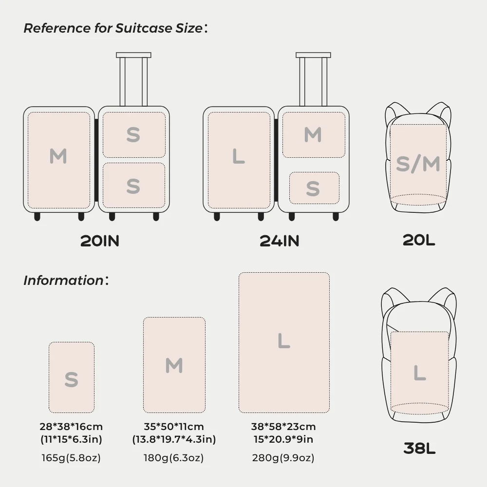 FLEXTAIL X VOLLYC EZY SET BUNDLE - 3 Size Travel Vacuum Pack For Luggage Space Saving - Image 7