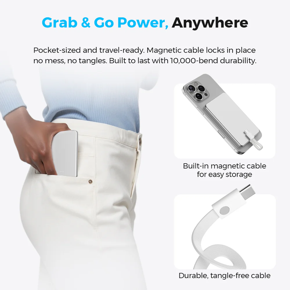 Zero Power Metal 5000- World's Thinnest Power Bank - Image 6